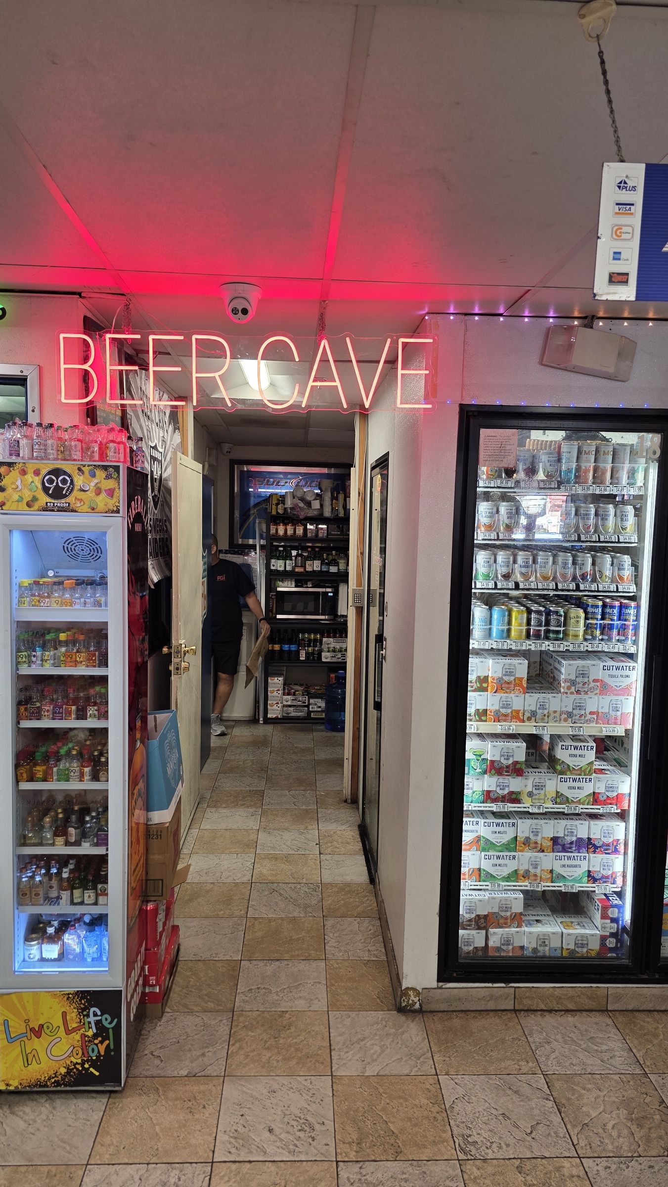 Beer cave entrance